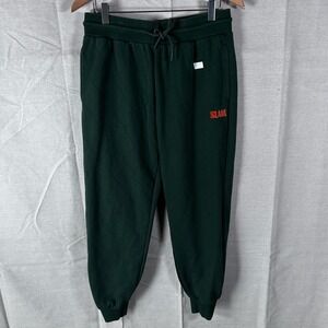 Slam Respect The Game Mens Quilted Joggers Green Size Medium Sweatpants